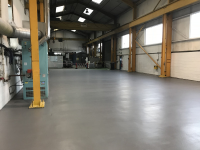 6mm PU resin screed - Heavy Industrial Sector